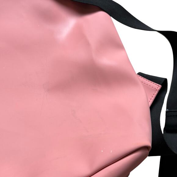 Rains MSN Waterproof Backpack Light Pink Signature Bag 16x14” 5.5 Gallon main image 2